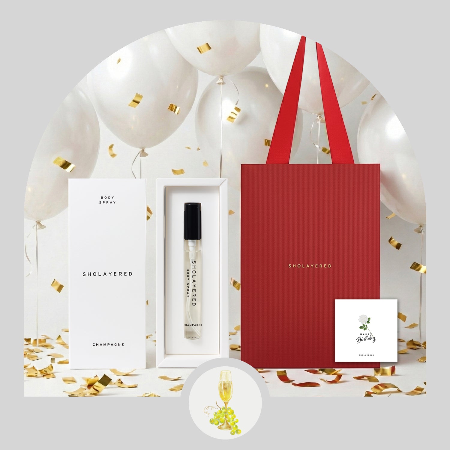 SHOLAYERED BODY SPRAY 10ml 6本まとめ売り Body spray | Champagne | 10ml – SHOLAYERED