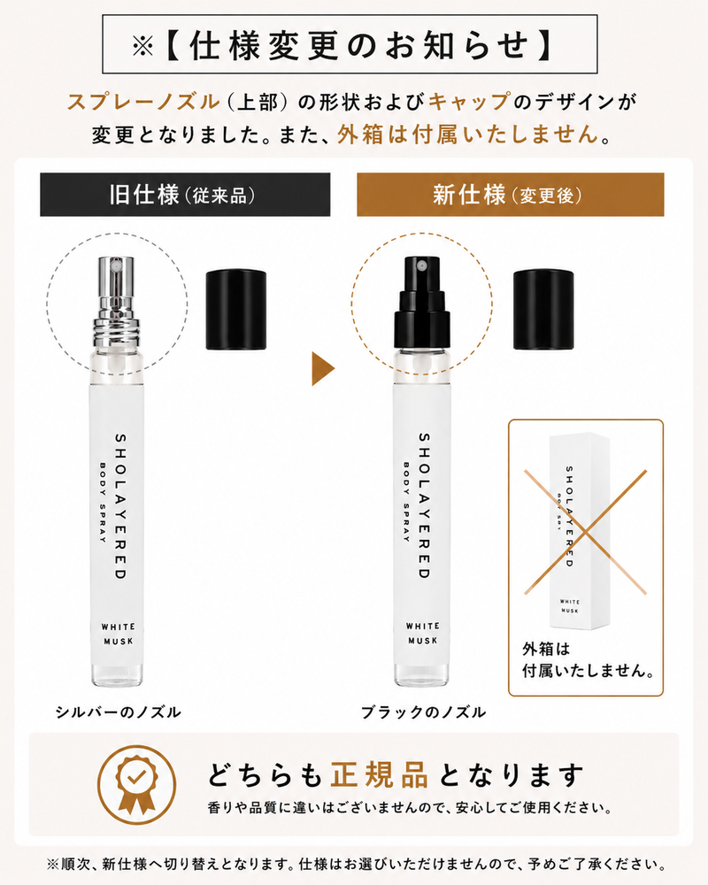 ボディスプレー｜ホワイトムスク｜10ml – SHOLAYERED