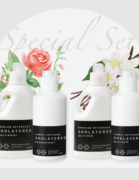 【アウトレット】ランドリーセット｜洗濯用洗剤＆柔軟剤 4点